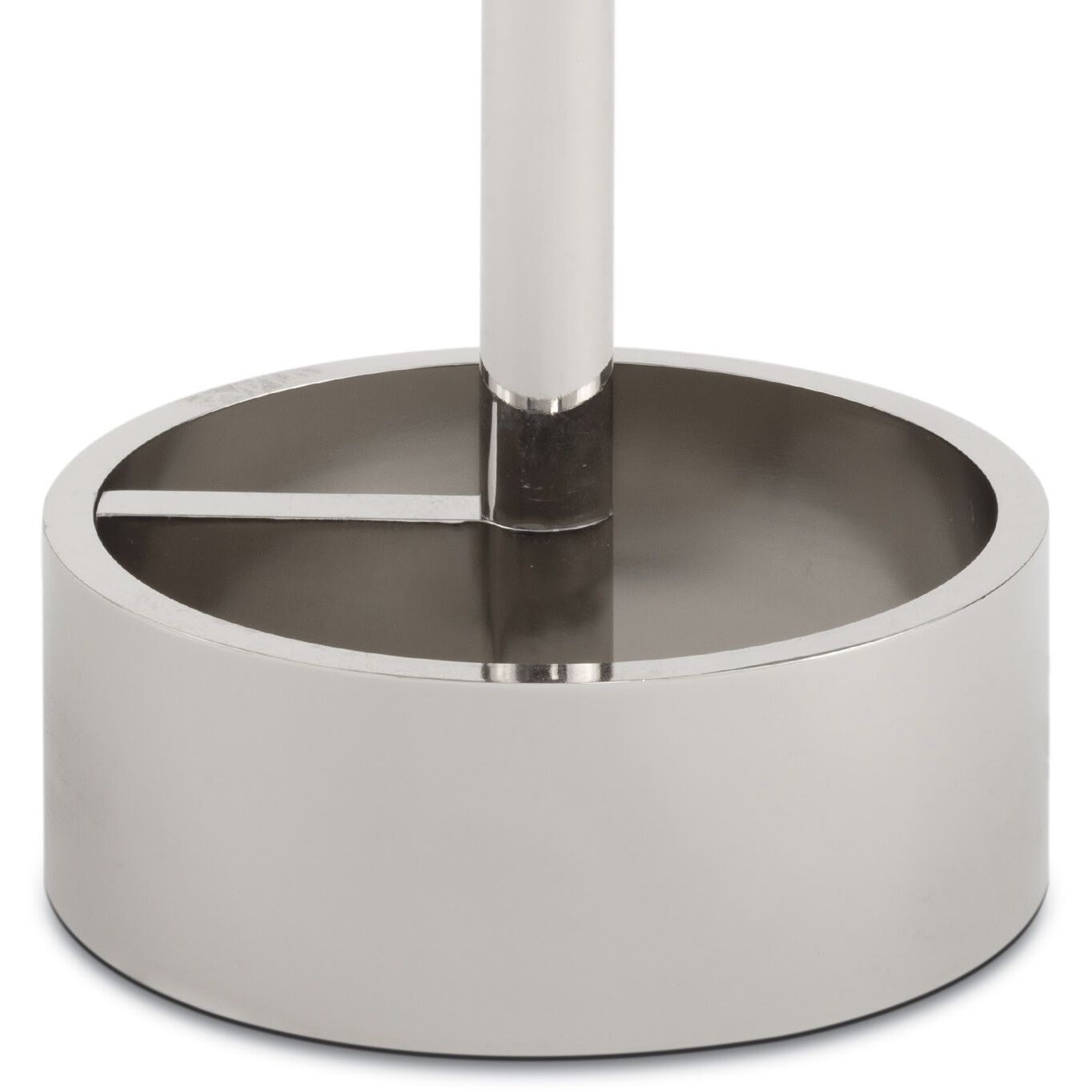 Myles 24 X 24 inch Polished Nickel Accent Table, Large